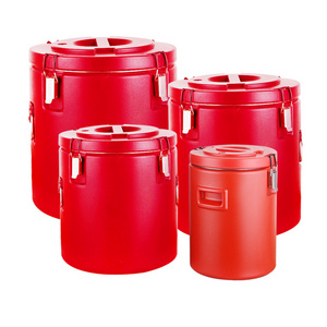 Double wall insulated food container for transportation and processing catering insulated container