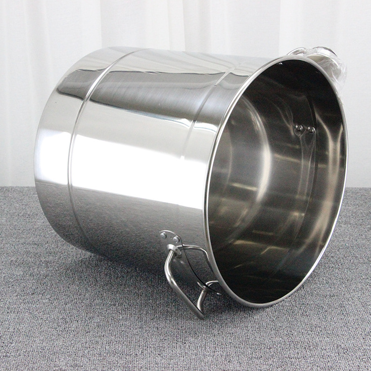 Good quality commercial steamer pots stainless steel stock pot large cooking soup pot