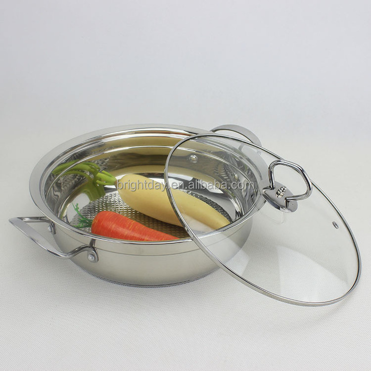 28cm Stainless steel hot pot for induction cooker pot