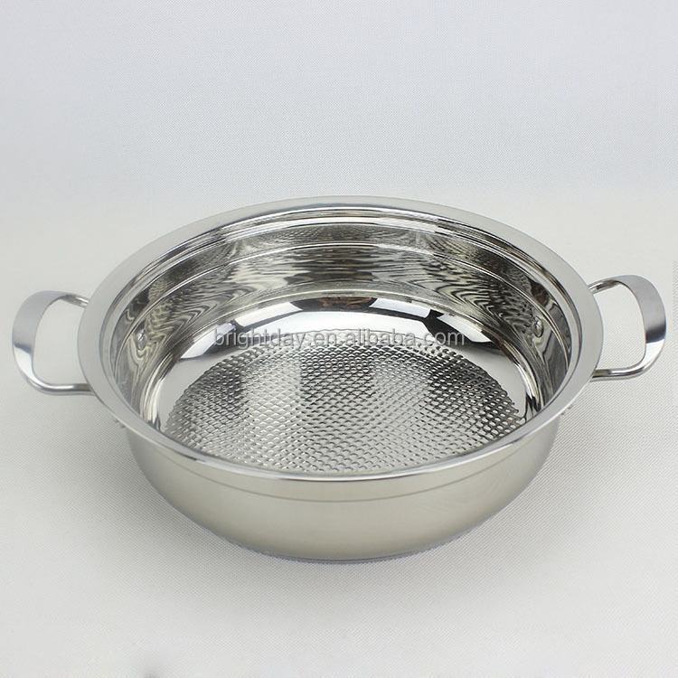 28cm Stainless steel hot pot for induction cooker pot