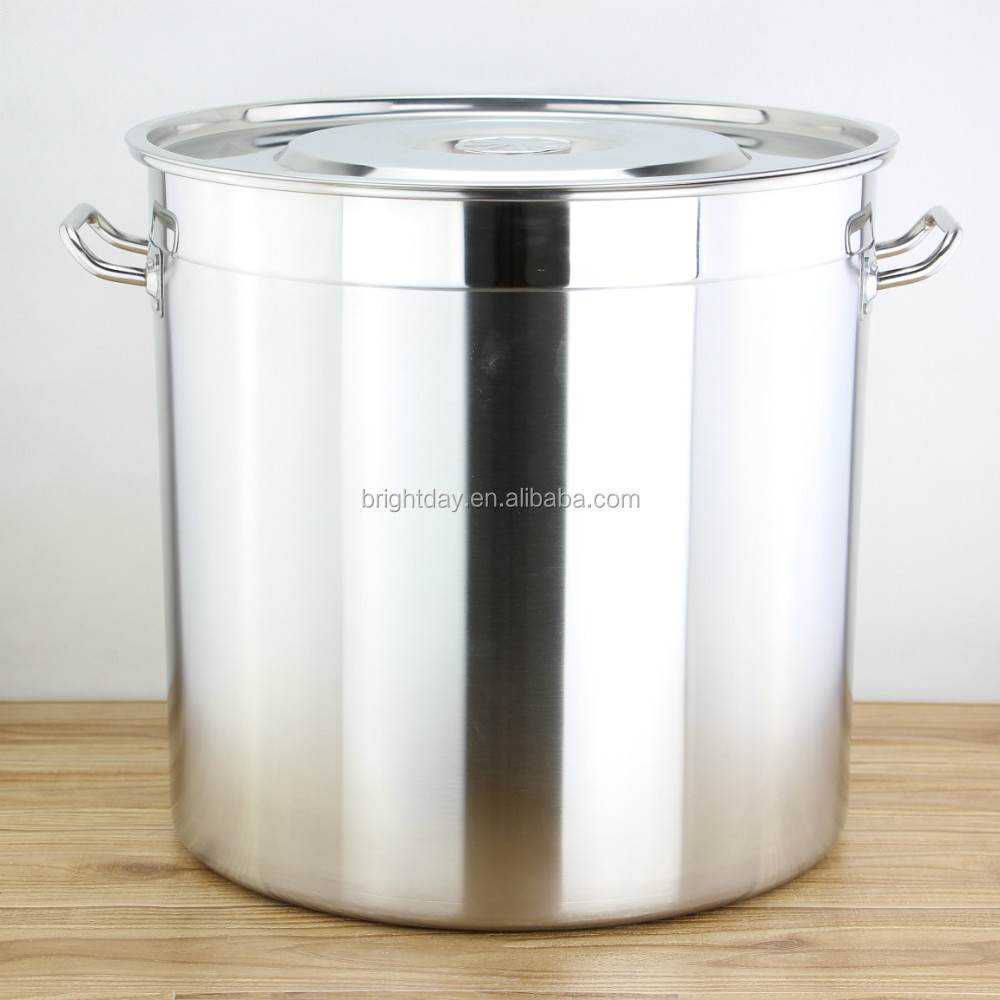 Chaoan pot factory wholesale stainless steel high capacity stock pot with lid soup pot for restaurant hotel