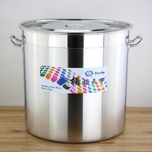 Chaoan pot factory wholesale stainless steel high capacity stock pot with lid soup pot for restaurant hotel