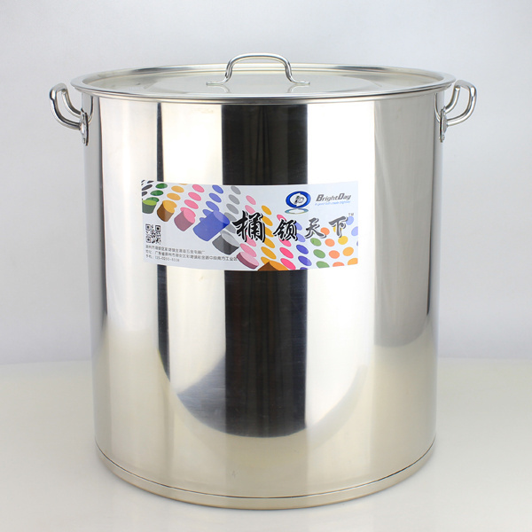 Stainless steel 120 gallon stock pot with lids