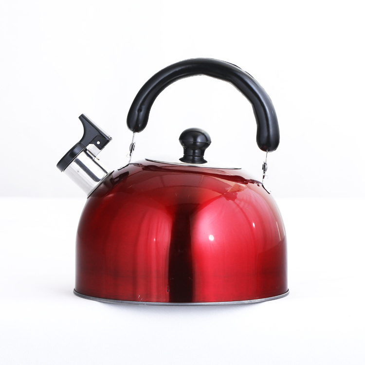 Whistling Kettle Teapot Durable Stainless Steel Whistling Camping Bottle Coffee Water Boiler Tea Kettle