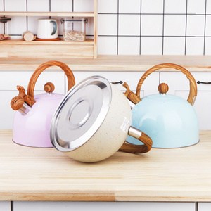 3 Liter Stainless Steel Hot Water Kettle Whistling Metal Tea Kettle Colorful Water Pot