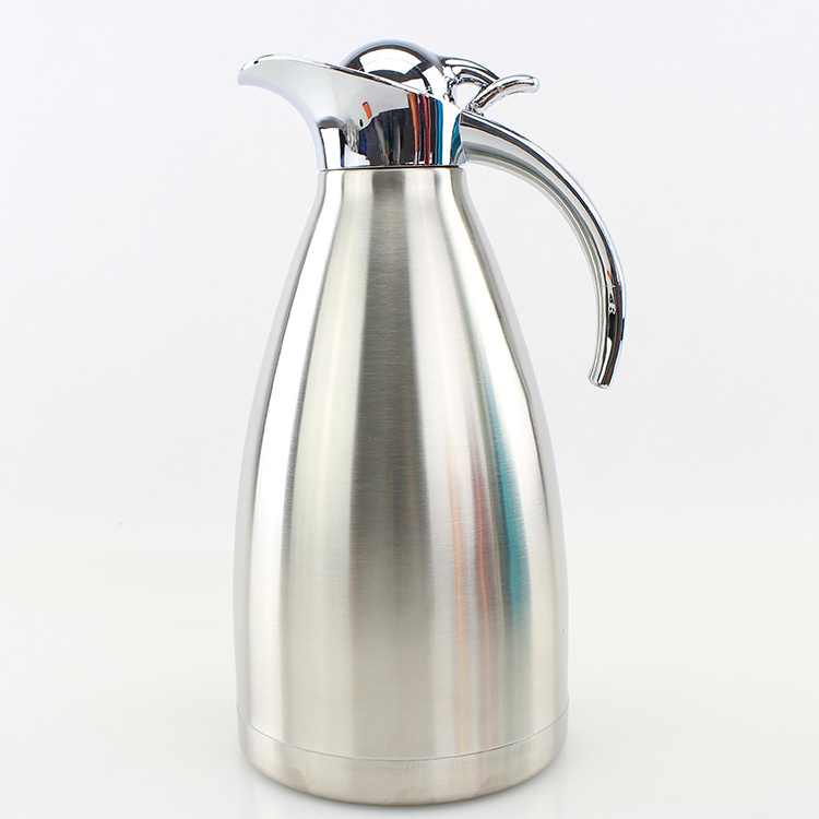 New design kitchenware stainless steel vacuum coffee jug 1.0/1.5/2.0 Liter water jug