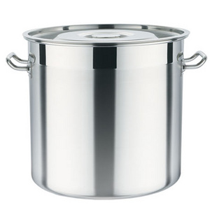 13 Gallon stainless steel stock pot with lid