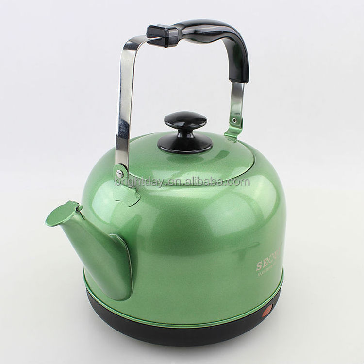 Stainless steel golden plated hot electric kettle