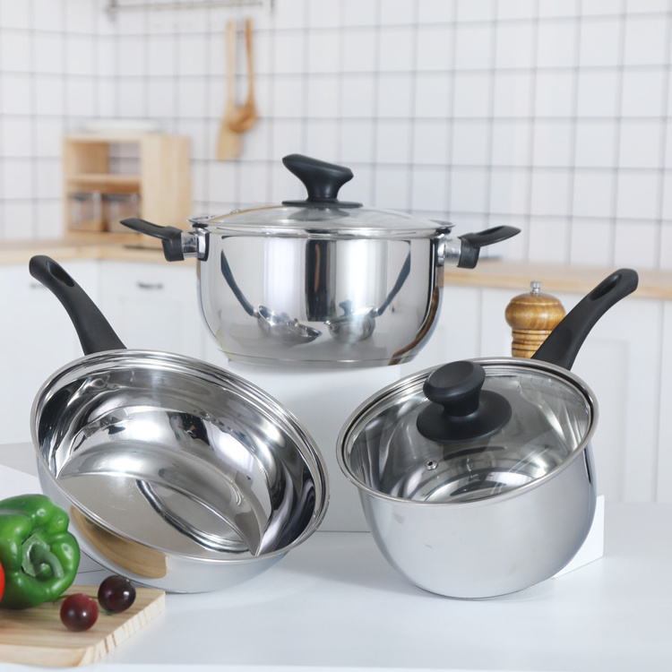 Induction cookware set Hot sales Kitchenware cooking pot Stainless steel Kinox Cookware