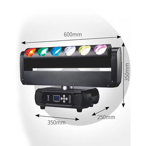 New arrive 6pcsx40W full color rgbw 4 in 1  led matrix light led matrix moving head light stage light