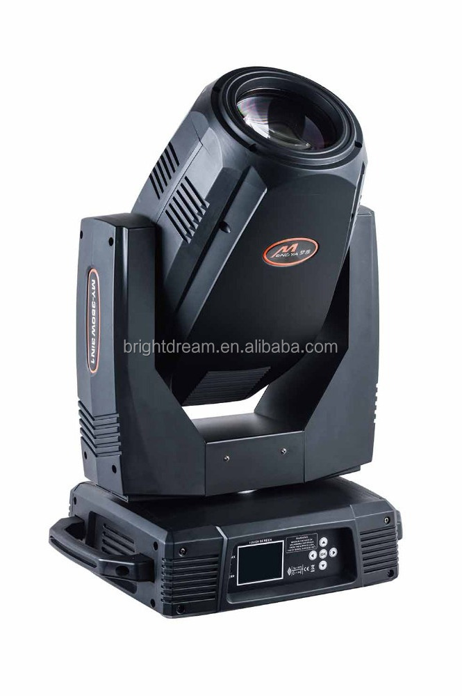 High power 350W 17r beam wash  spot 3 in 1 moving head dmx stage  lighting for wedding show