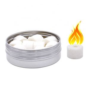 Outdoor Portable Paraffin Wax Solid Fuel Camp Fire Starter Cube for Woodburning Stove