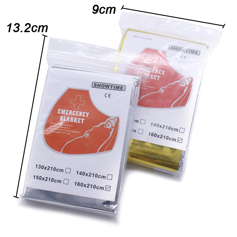 Survival Gear Rescue Thermal Warming Mylar Foil Emergency Blanket