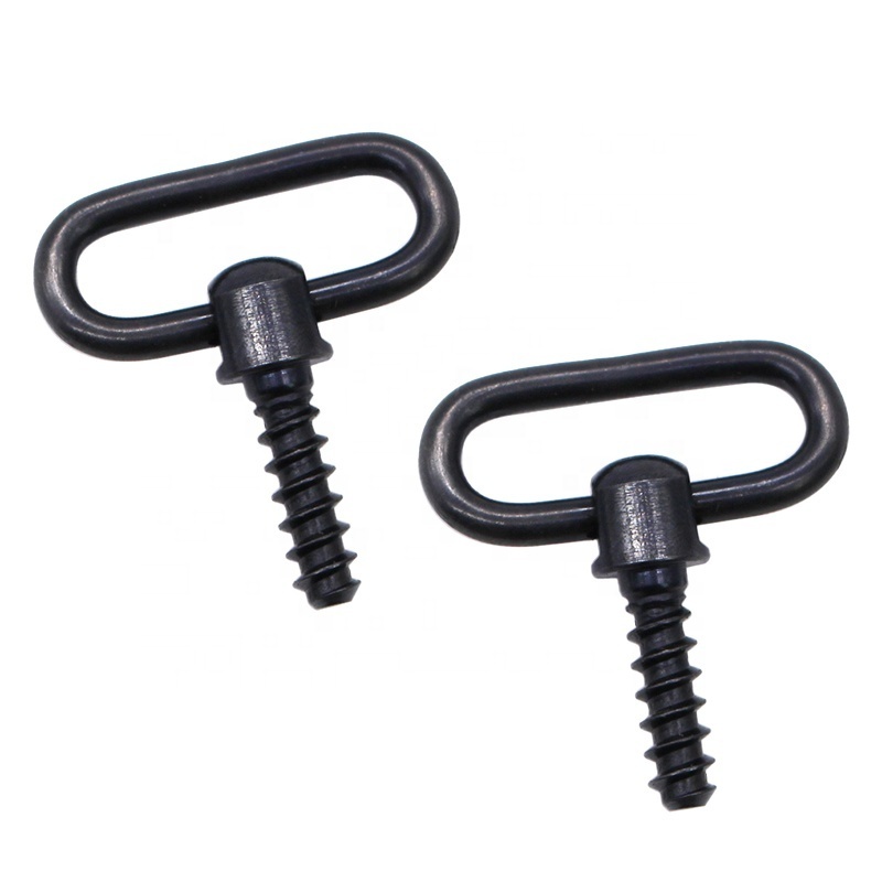 3/4 Inch Long Sling Attachments Steel Metal Swivels with Wood Screw Stud