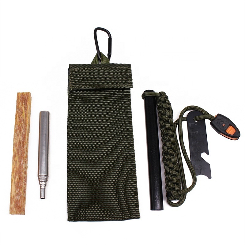 Essential Survival Stuff Pocket Fire Bellow Fatwood Stick Fire Starter for Emergencies Campfire Tool