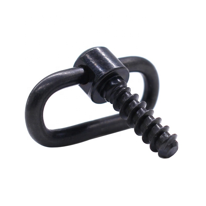 3/4 Inch Long Sling Attachments Steel Metal Swivels with Wood Screw Stud