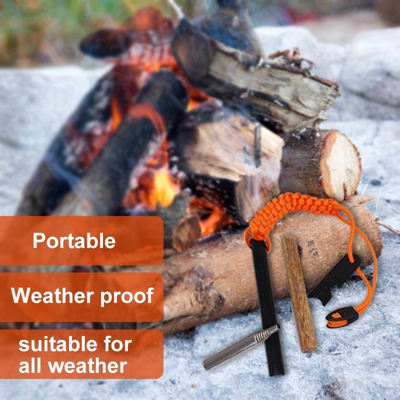 Essential Survival Stuff Pocket Fire Bellow Fatwood Stick Fire Starter for Emergencies Campfire Tool