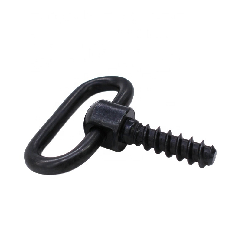 3/4 Inch Long Sling Attachments Steel Metal Swivels with Wood Screw Stud