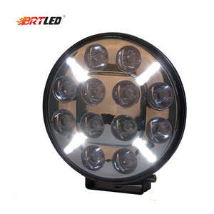 high power 7 inch 12V 24V waterproof position light R112 R7 led round driving light for car truck