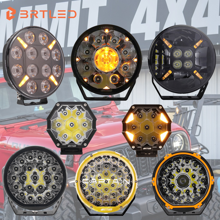 9 Inch Laser Spot Lights 120W  Offroad Led Driving Light 4X4 Truck Suv 4wd Vehicles Led Driving Lights