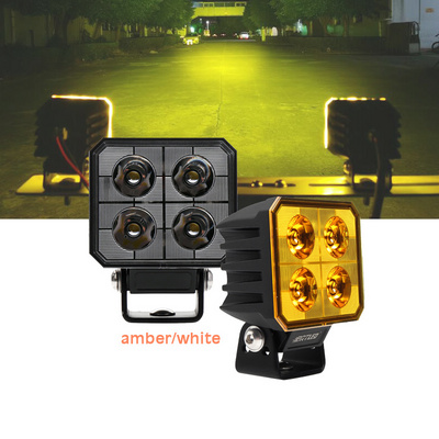 Led Work Lights BRTLED mini 3 Inch Led Round 40w amber 24v Light Offroad tractor Flood Led Cubes Car led truck lights