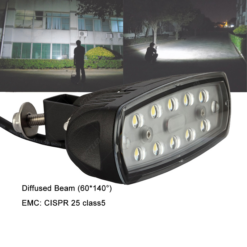 12V led work light truck car offroad heavy duty 5.7inch square flood beam 24v truck lights R23 truck accessories