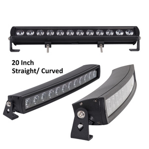 Super Bright Led Car Roof Rack Light Bar Straight  Curved 120W Led Light Bar 20'' Spot Flood Combo Car Driving Lights Off Road