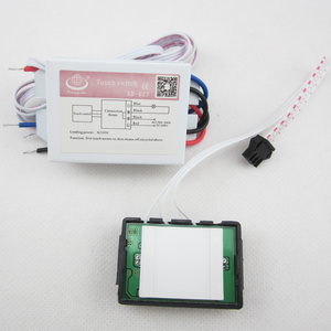 LED light mirror touch sensor switch 240V with blue and red indicator light touch sensitive