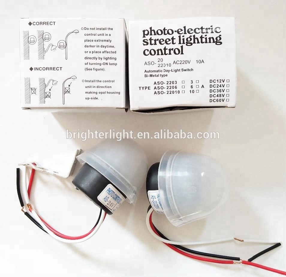 220V 10A photo electric street light auto switch