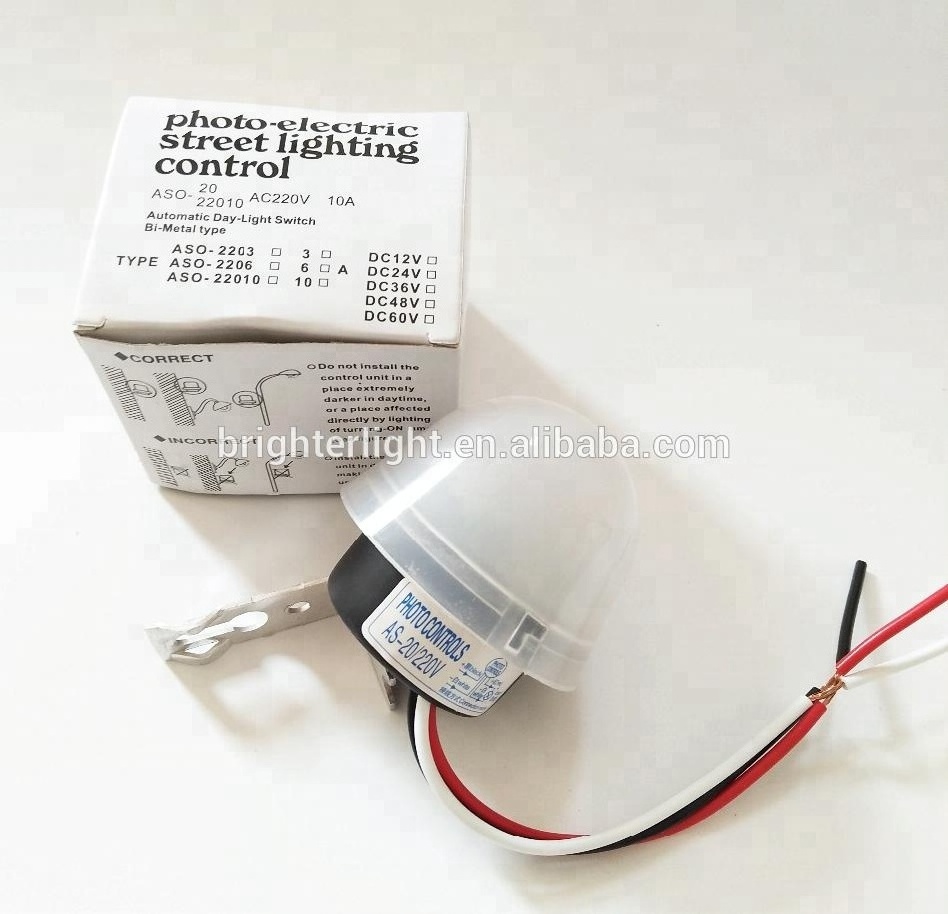 220V 10A photo electric street light auto switch