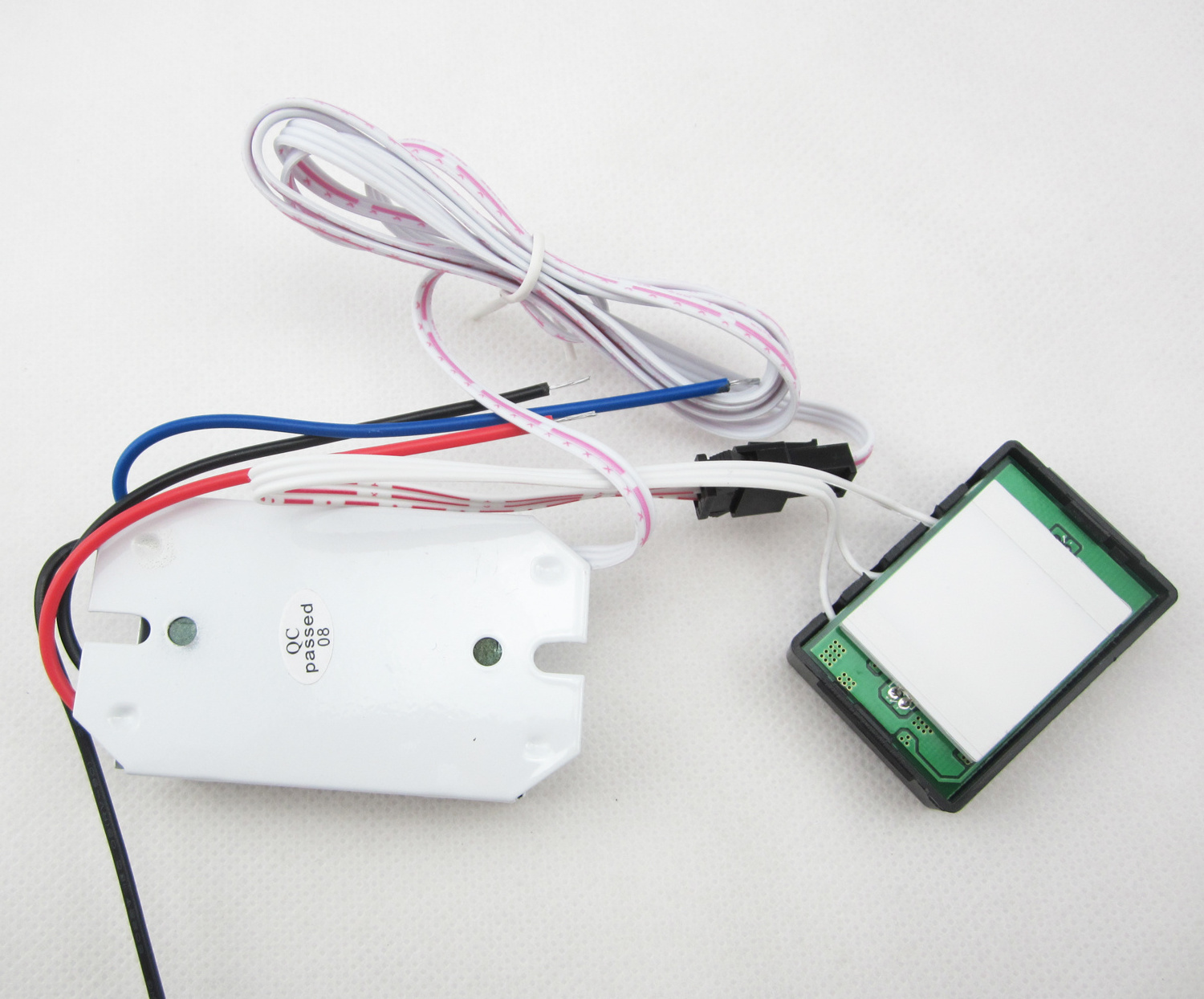 LED light mirror touch sensor switch 240V with blue and red indicator light touch sensitive