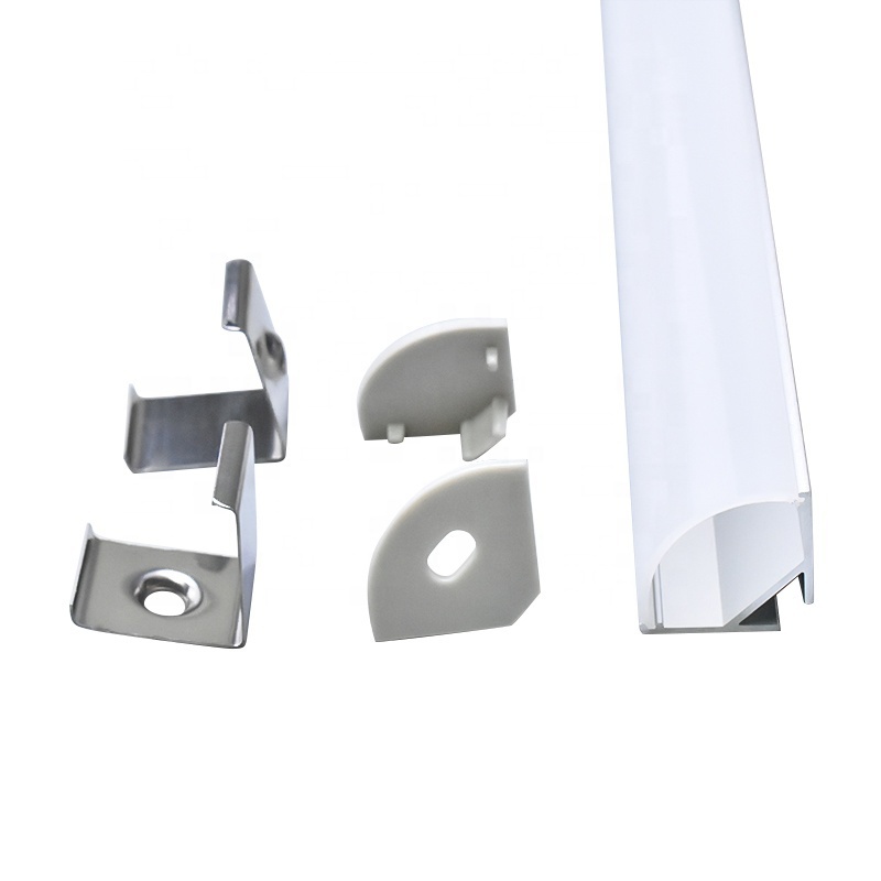 Aluminum Led Corner Profile 16X16 45 Degree Angle AL Profile For Architectural Lighting