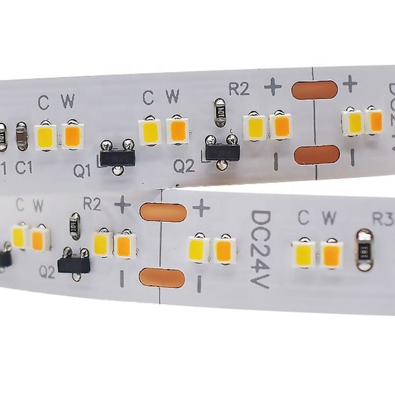 Smart Led Light Dim To Warm White CCT LED Light Strips SMD2216 Pro Dual Color LED Tape Light For Bedroom