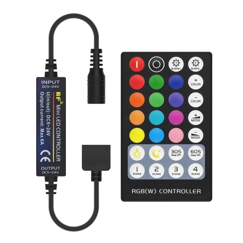 RGB RGBW Wireless RF Remote Controller DC5V 12V 24V LED Controller For LED Light Strips Dimmer