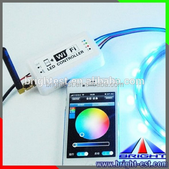 WIFI & RF Remote RGB/RGBW led Controller/Switch WIFI for Ipad Iphone & Androil System