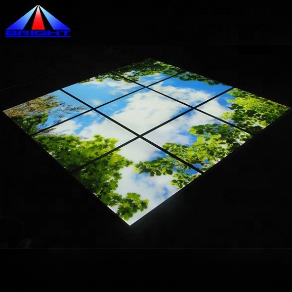 LED blue sky cloud panel light 595*595mm ceiling panel Light