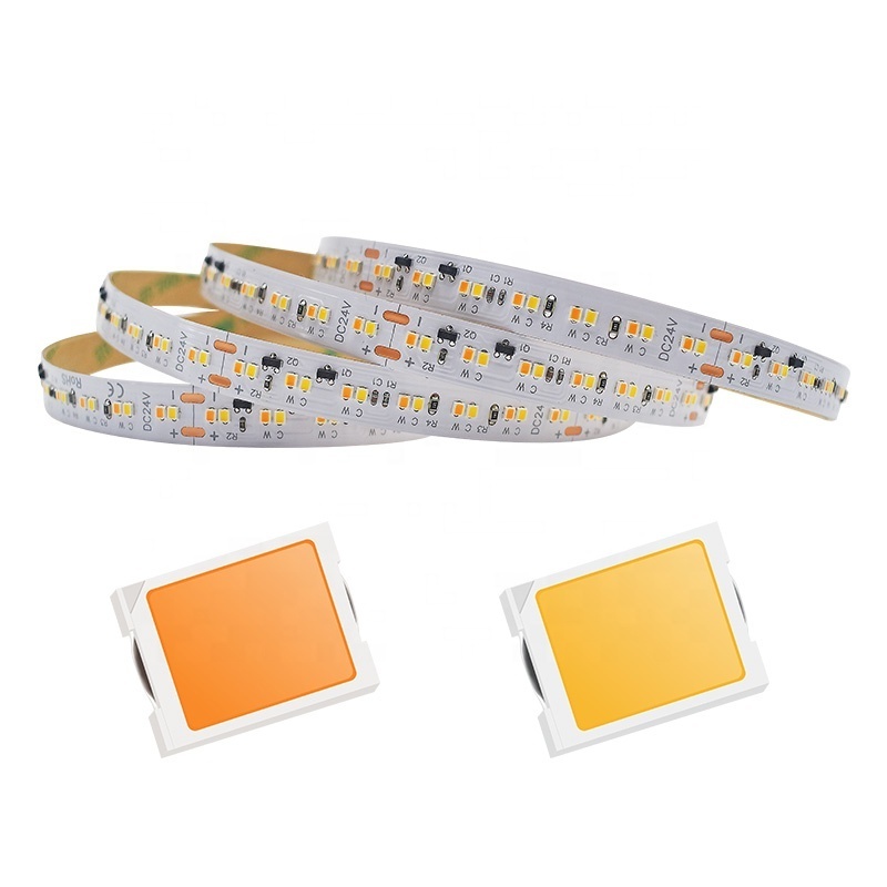 Smart Led Light Dim To Warm White CCT LED Light Strips SMD2216 Pro Dual Color LED Tape Light For Bedroom