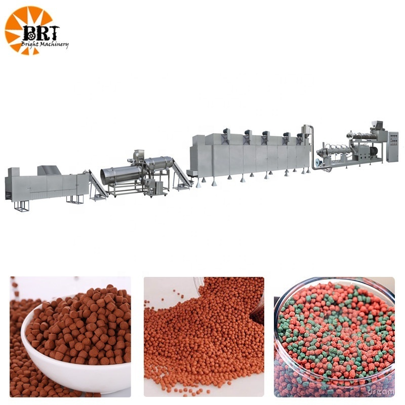 2 tons per hour floating fish feed production line pellet extruder machine