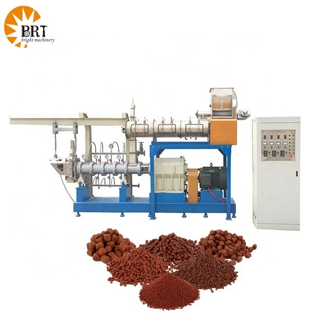 automatic fish feed food pellets machine production line fish feed processing extruder equipment supplier