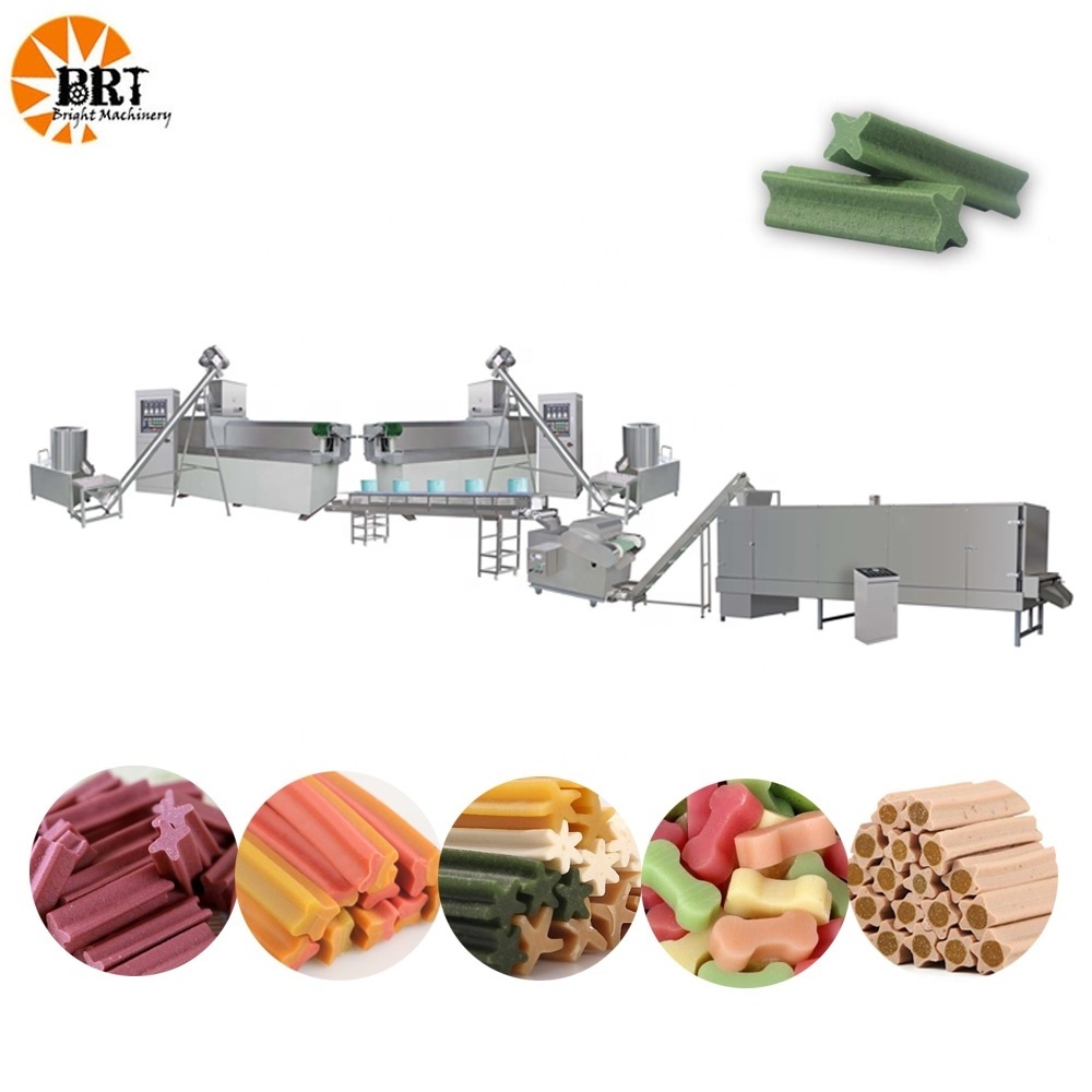 industrial dog treat extruder machine pet food processing production equipment pet treats extruding line