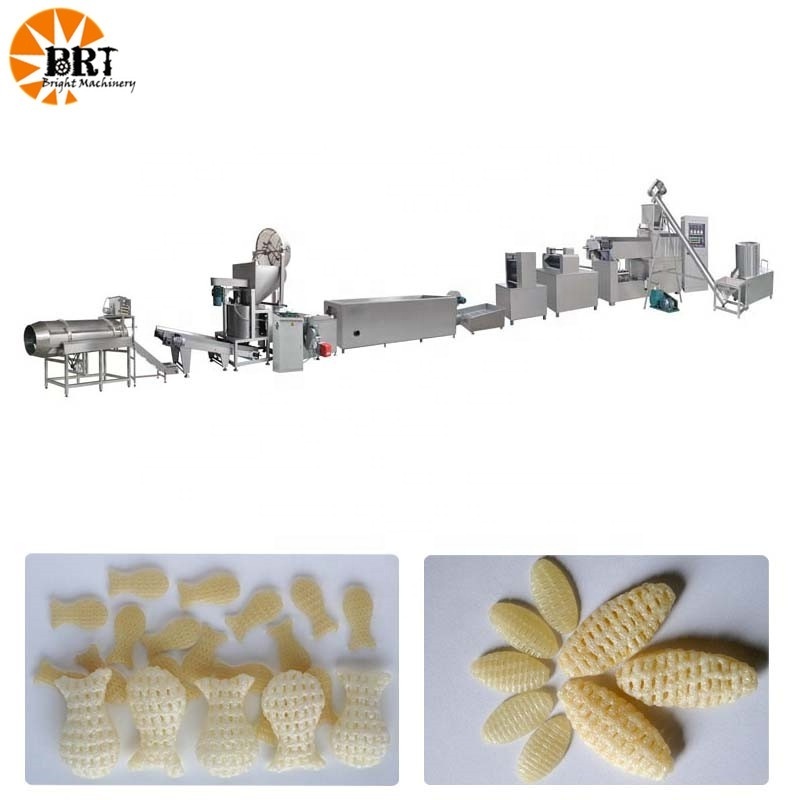 fried 2d 3d snack pellet snacks food making machine production line pani puri processing extruder automatic