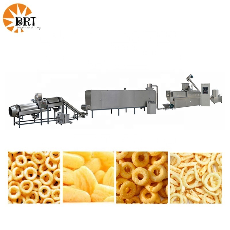 slanty snack bar twin screw extruder prices  corn chips snacks food making machine snack food extrusion machine