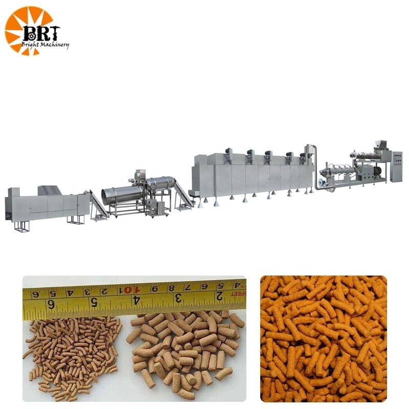 automatic fish feed food pellets machine production line fish feed processing extruder equipment supplier