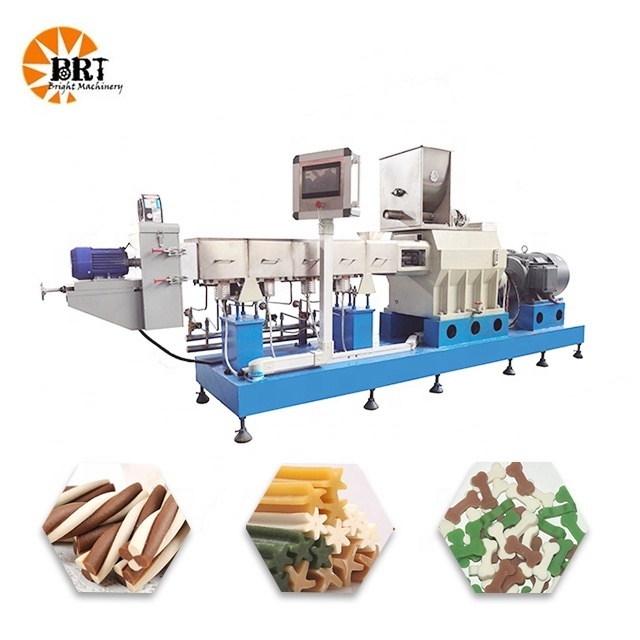 industrial dog treat extruder machine pet food processing production equipment pet treats extruding line