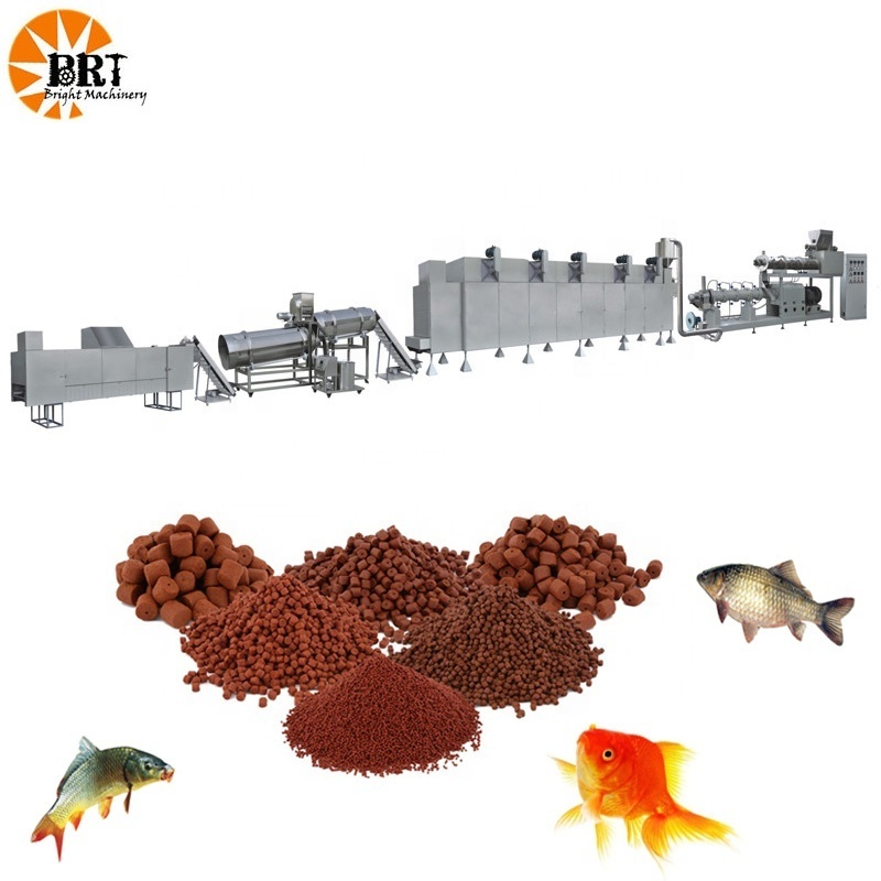 2 tons per hour floating fish feed production line pellet extruder machine