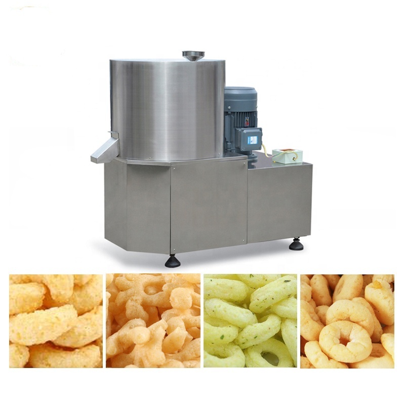 automatic corn puff snacks flavouring making machine corn puff roasting machine