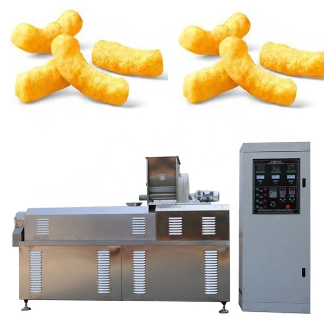 slanty snack bar twin screw extruder prices  corn chips snacks food making machine snack food extrusion machine