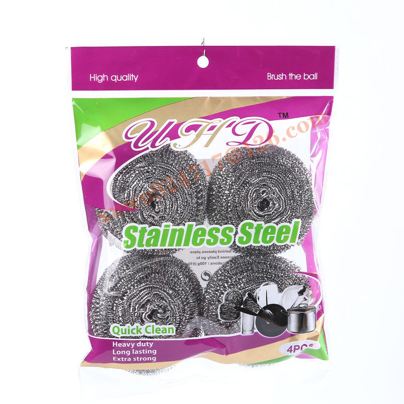 Stainless Steel Scourer Metal Scrub Pad for Tough Kitchen Cleaning