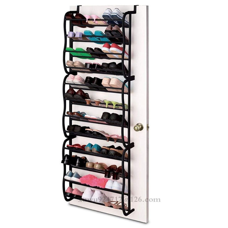 Over Door Hanging Shoe Rack 12 Tier Shelf Organiser Storage Stand Multi-layer Easy Installation For Living room Shoe Rack