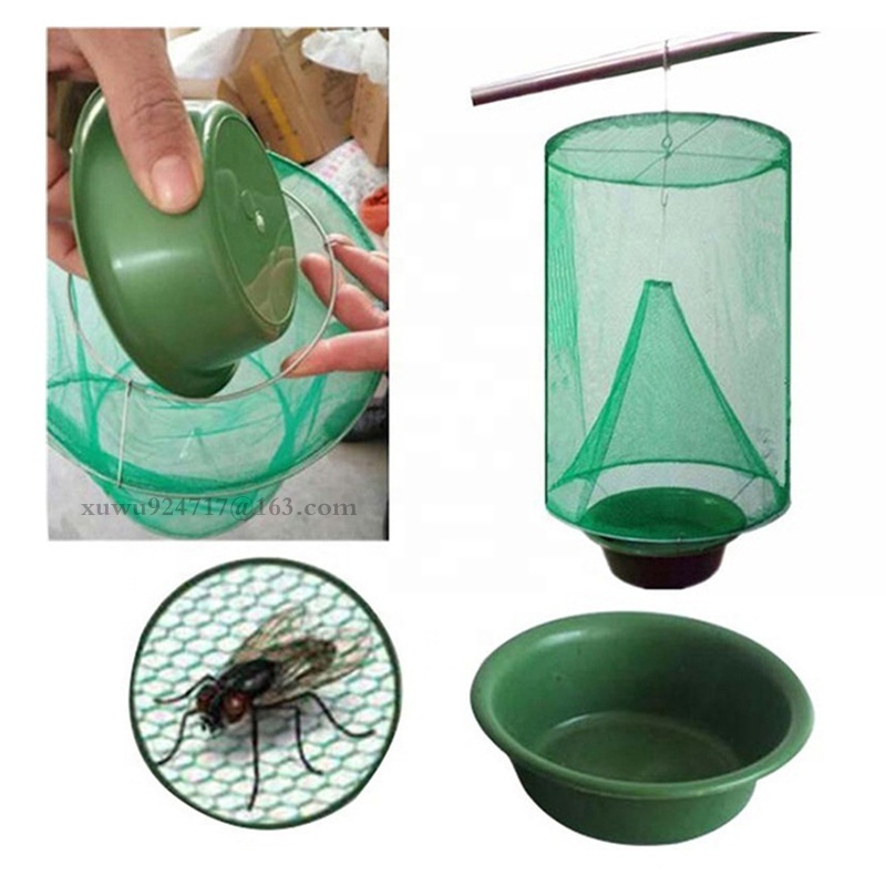 Convenient Outdoor Insect Trapper Mosquito Catcher Bug Killer Cage Net Reusable Fly Trap Fruit Fly Gnat Trap